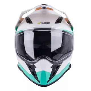 Motorcycle Helmet W-TEC V331 - Black-Green-Yellow