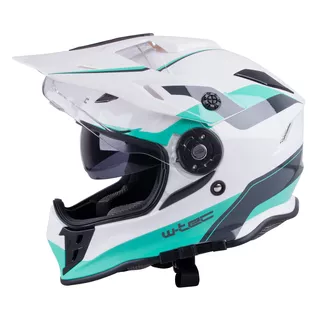 Kask motocyklowy motocrossowy enduro W-TEC V331 z blendą