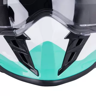 W-TEC V331 Motorradhelm - schwarz-grün-gelb