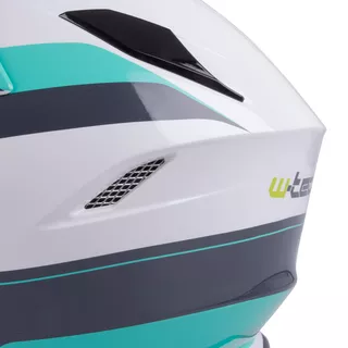 Motorcycle Helmet W-TEC V331 - Black-Green-Yellow