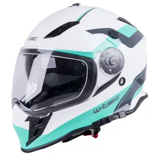 Motorcycle Helmet W-TEC V331 - Black-Green-Yellow