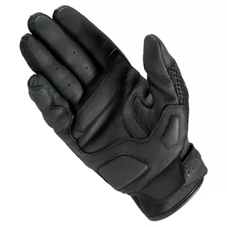 Leather Motorcycle Gloves Rebelhorn Gap II CE - Black