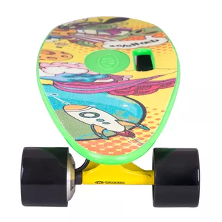 Elektrický longboard WORKER Smuthrider - žluto-zelená