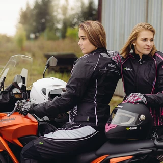 Women’s Moto Pants W-TEC Kaajla - Black-Pink