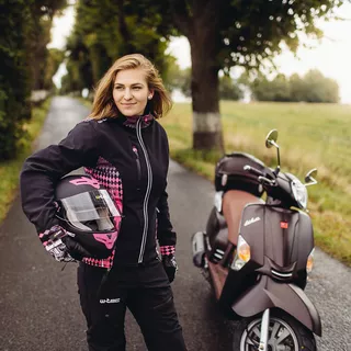 Moto čelada W-TEC V105 - črna-zelena