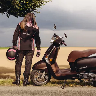 Moto čelada W-TEC V105 - črna-zelena