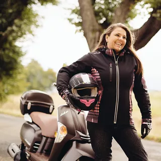Moto čelada W-TEC V105 - črna-zelena