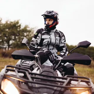 Moto jacket W-TEC Avontur - Grey-Black