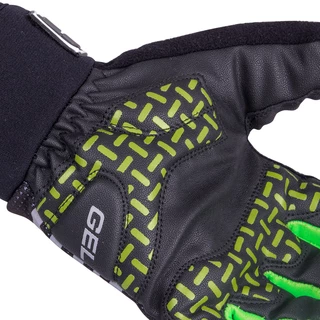 Športové zimné rukavice W-TEC Grutch AMC-1040-17 - čierno-zelená, XXL