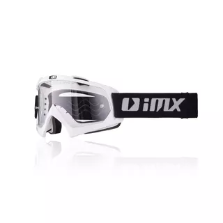 Motokrosové brýle iMX Racing Mud - Orange Matt - White
