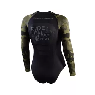 Rebelhorn Freeze Lady BD Damen Thermo  Motorrad Shirt/Body - schwarz-camouflage