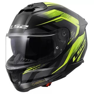 Moto prilba LS2 FF808 Stream II Fury Black H-V Yellow