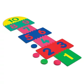 Dětská puzzle podložka Spartan 12+4ks 30x30x1,4 cm