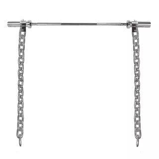 Vzpěračské řetězy s tyčí inSPORTline Chainbos Set 2x25 kg