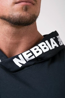 Férfi kapucnis trikó Nebbia NO EXCUSES 173 - fekete