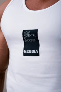 Férfi trikó Nebbia "Your potential is endless" 174 - fehér