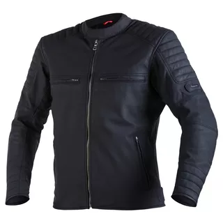 Leather Motorcycle Jacket Rebelhorn Hunter Pro CE - Black