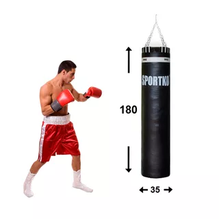 Leather Punching Bag SportKO Leather 35x180cm