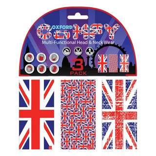 Universal Multi-Functional Neck Warmer Oxford Comfy 3-Pack - Union Jack