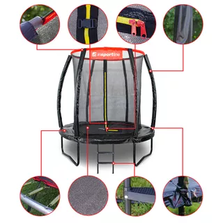 inSPORTline Floh 183 cm Trampolin-Set