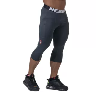 Men’s Capri Leggings Nebbia Legend of Today 188 - Black - Grey