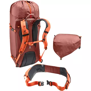 Hiking Backpack Deuter Guide 34+8 - Redwood-Papaya