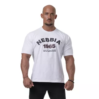 Pánské tričko Nebbia Golden Era 192 - White