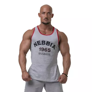 Men’s Tank Top Nebbia Old School Muscle 193 - Light Grey - Light Grey