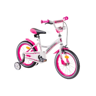 Gyerek kerékpár Reactor Foxy 16" – 2019-es modell - fehér-kék - fehér-pink