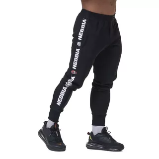 Men’s Sweatpants Nebbia Golden Era 196 - Light Grey - Black