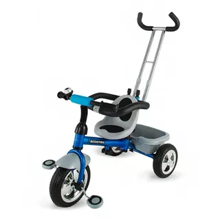 Three-Wheel Stroller/Tricycle with Tow Bar DHS Scooter Plus - Blue