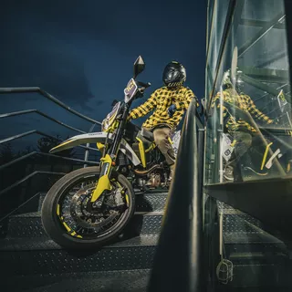 Koszula motocyklowa W-TEC Terchis - Pomarańczowy