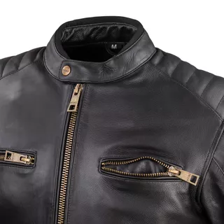 Men’s Leather Motorcycle Jacket W-TEC Stripe