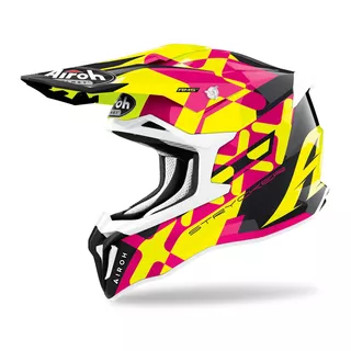 Dirt Bike Helmet AIROH Strycker XXX lesklá růžová 2022