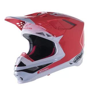 Dirt Bike Helmet Alpinestars Supertech S-M10 limitovaná edice Angel MIPS červená/černá/bílá 2021