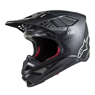 Moto helma Alpinestars Supertech S-M8 Solid MIPS černá matná