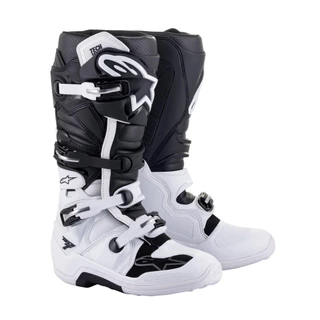 Motorcycle Boots Alpinestars Tech 7 Black/White 2022 - Black/White - Black/White