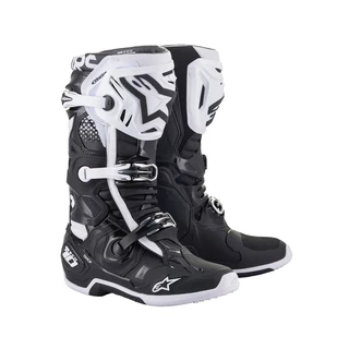 Moto topánky Alpinestars Tech 10 čierna/biela - čierna/biela