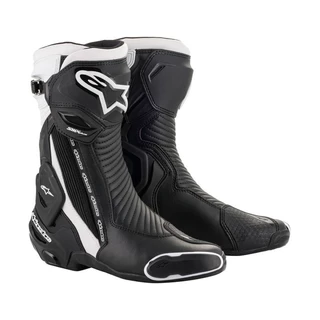 Women’s Motorcycle Boots Alpinestars SMX Plus 2 Black/White 2022 - Black/White