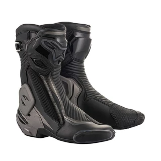 Women’s Motorcycle Boots Alpinestars SMX Plus 2 Black/Dark Gray 2022 - Black/Dark Grey