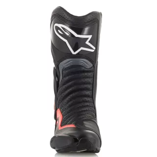 Moto boty Alpinestars S-MX 6 černá/šedá/červená fluo