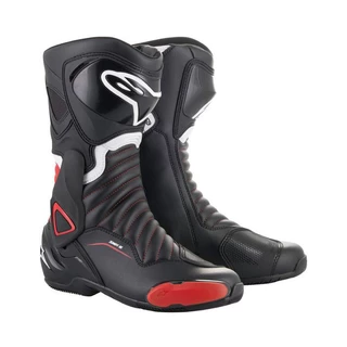Women’s Motorcycle Boots Alpinestars S-MX 6 Black/Red 2022 - Black/Red