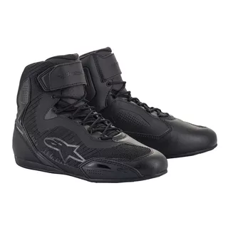 Women’s Motorcycle Shoes Alpinestars Stella FASTER-3 Rideknit Black/Anthracite Gray - Black/Anthracite