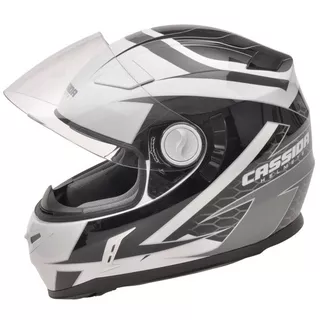 Motorcycle Helmet Cassida Evo - Black-White-Red