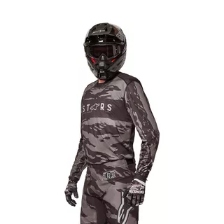 Motokrosové nohavice Alpinestars Racer Tactical čierná/šedá