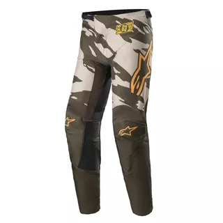 Motokrosové kalhoty Alpinestars Racer Tactical písková/zelená/mandarinka - písková/zelená/mandarinka