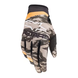 Motorcycle Gloves Alpinestars Radar Green/Sand Camo/Tangerine 2022 - Green/Sand Camo/Tangerine - Green/Sand Camo/Tangerine