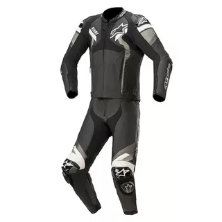 Dvoudílná moto kombinéza Alpinestars Atem 4 černá/šedá/bílá