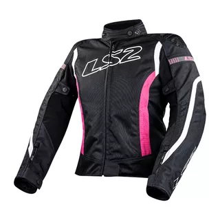 Dámska moto bunda LS2 Gate Black Pink