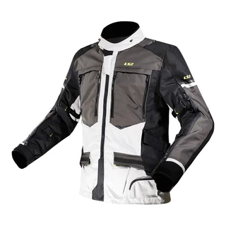 Men’s Motorcycle Jacket LS2 Norway Black Grey Yellow - Black/Grey/Yellow